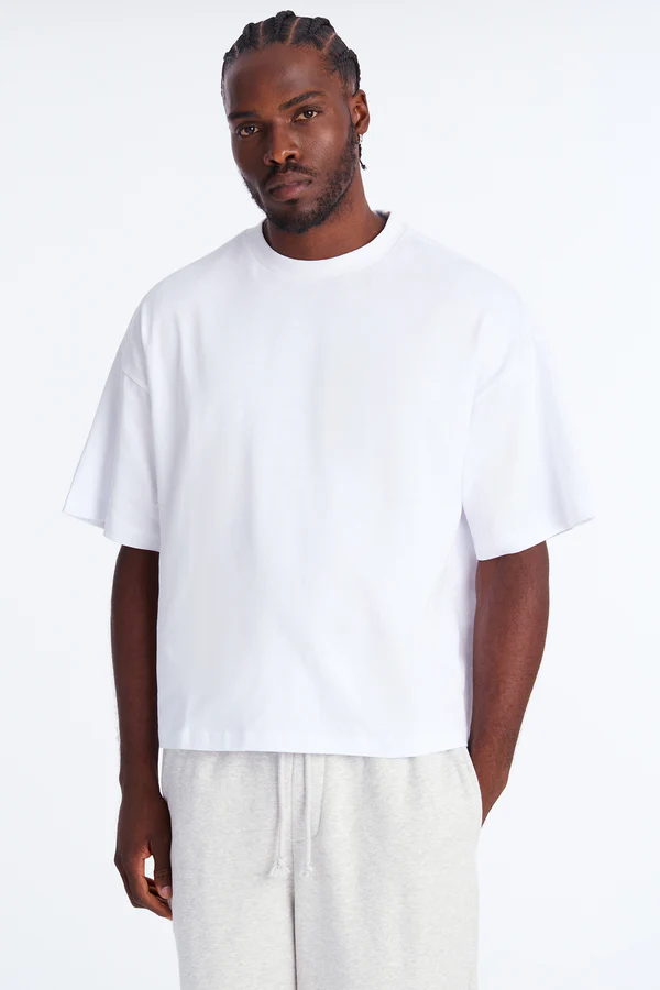 Boxy Heavyweight Tee 240GSM - White