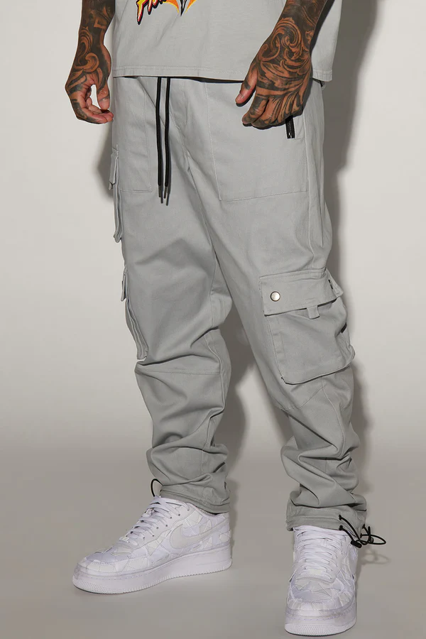 Roaming Twill Cargo Pants - Grey